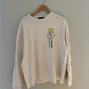 White Graphic Men’s Sweater
